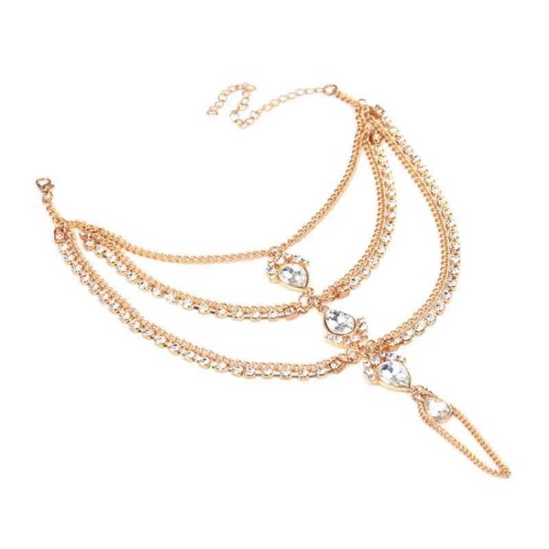 Γυναικεία Vintage Anklet Diamante