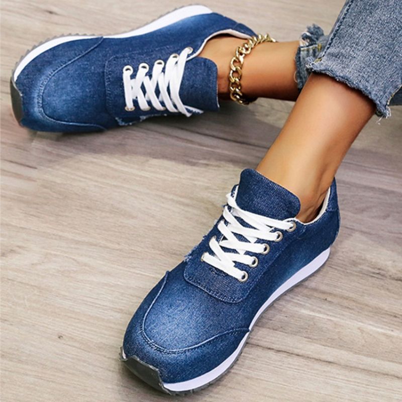 Lace-Up Round Toe Lace-Up Outdoor Sneakers