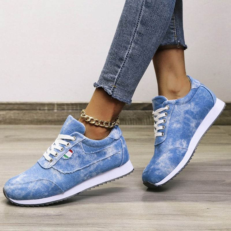 Lace-Up Round Toe Lace-Up Outdoor Sneakers