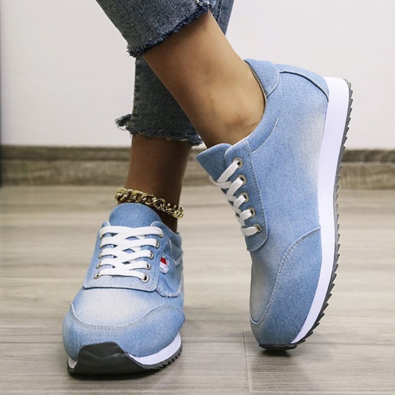 Lace-Up Round Toe Lace-Up Outdoor Sneakers