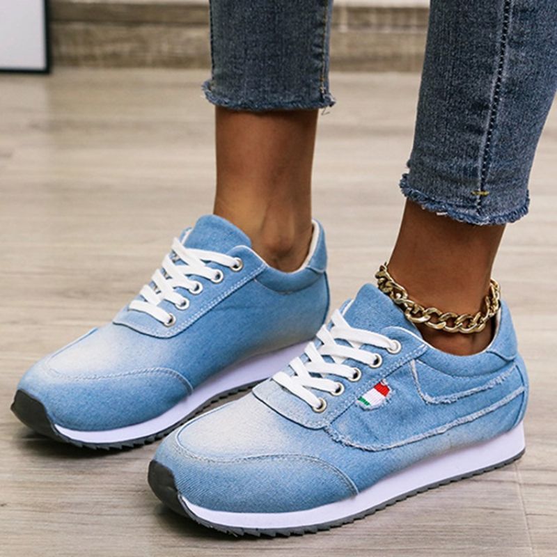 Lace-Up Round Toe Lace-Up Outdoor Sneakers