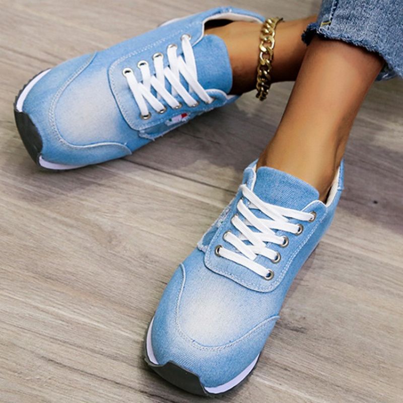 Lace-Up Round Toe Lace-Up Outdoor Sneakers