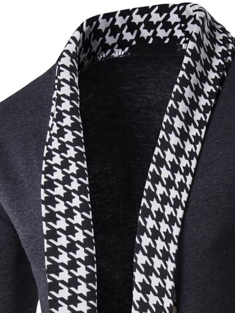 Ανδρικά Πλεκτά Ζακέτα Vogue Houndstooth Patchwork