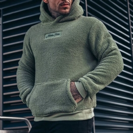 Πουλόβερ Fleece Pocket Hooded Ίσια Κουκούλα