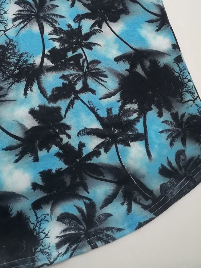 Ανδρικό Γιλέκο Με Στρογγυλή Λαιμόκοψη Floral Print