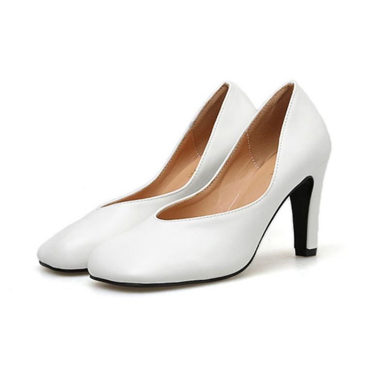 Γυναικείες Αντλίες Pu Slip-On Square Toe Stiletto Heel