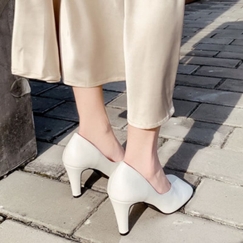 Γυναικείες Αντλίες Pu Slip-On Square Toe Stiletto Heel