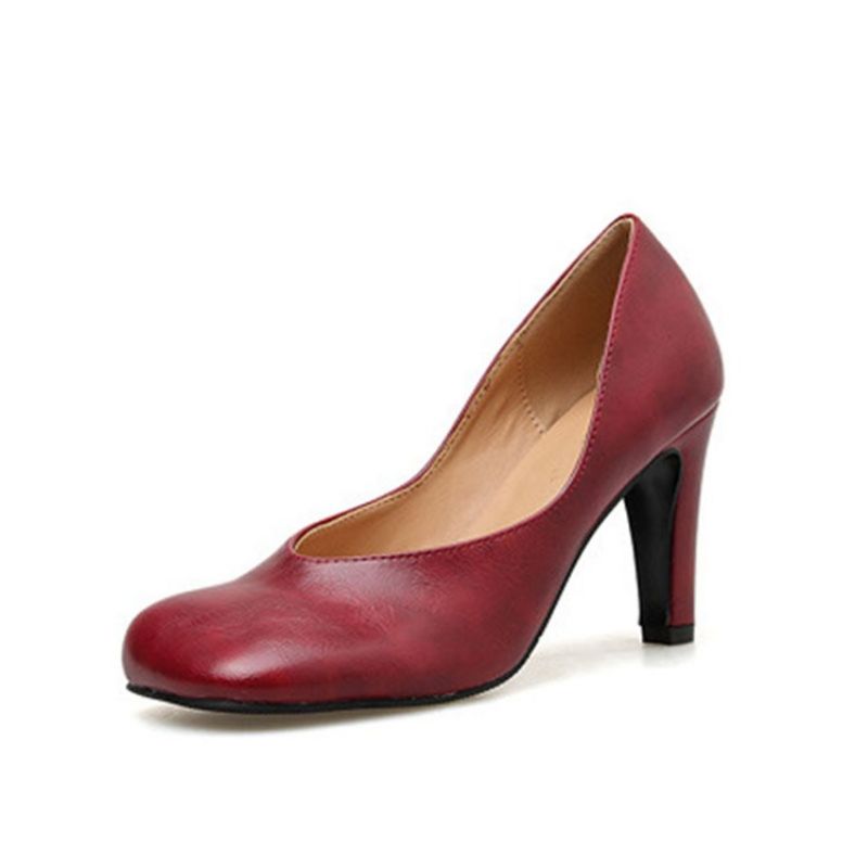 Γυναικείες Αντλίες Pu Slip-On Square Toe Stiletto Heel