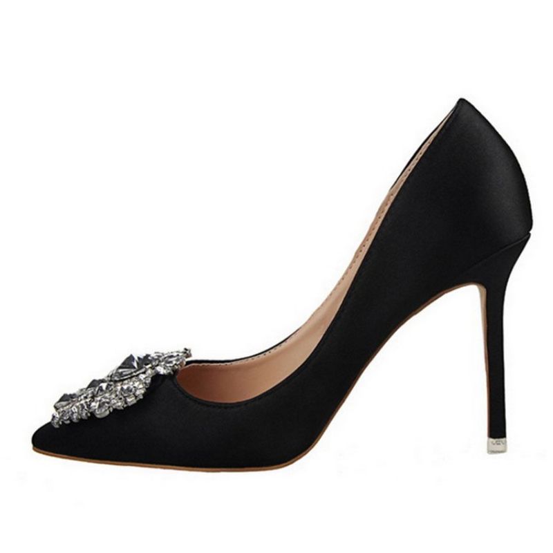 Rhinestone Μυτερό Stiletto Heel Απλό Λεπτό Γυναικεία Παπούτσια Pumps