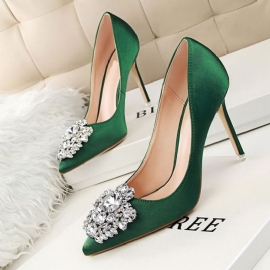 Rhinestone Μυτερό Stiletto Heel Απλό Λεπτό Γυναικεία Παπούτσια Pumps