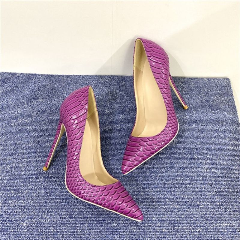 Serpentine Stiletto Heel Slip-On Απλό Λεπτά Γυναικεία Παπούτσια