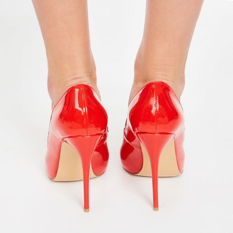 Sexy Red Point Toe Ultra High Pumps