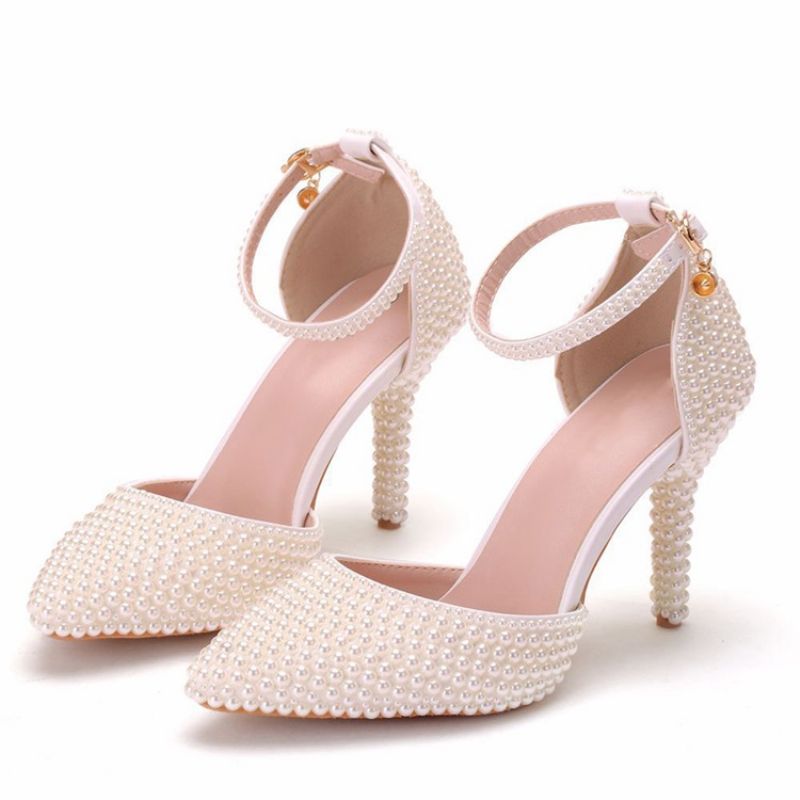 Slip-On Beads Stiletto Τακούνι 9.5Cm Γυναικεία Λεπτά Παπούτσια