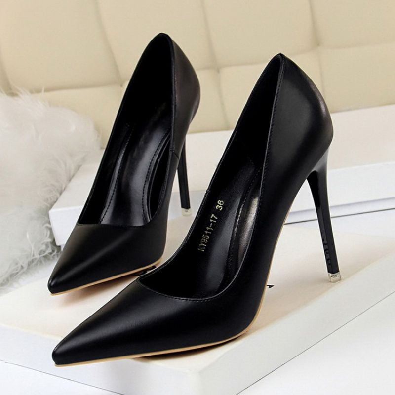 Slip-On Stiletto Heel Μυτερό Παπούτσια 10.5Cm Λεπτά Παπούτσια