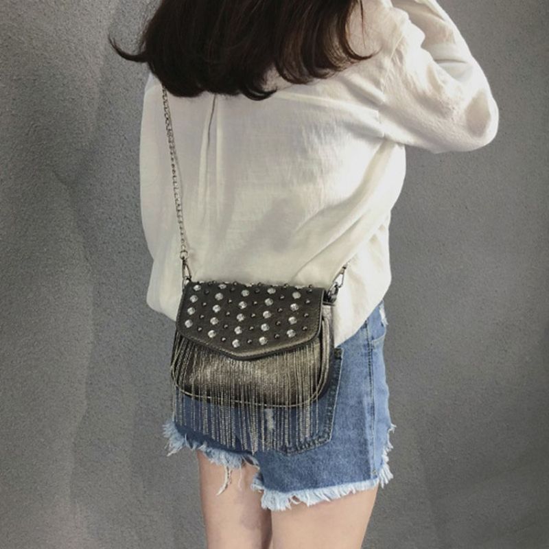 Απλές Τσάντες Pu Diamond Rectangle Crossbody