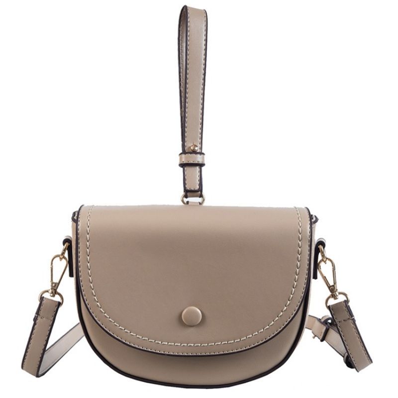 Απλές Τσάντες Pu Saddle Soft Crossbody