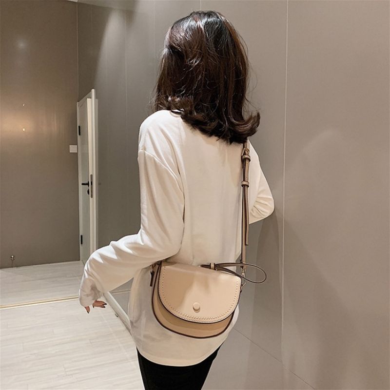 Απλές Τσάντες Pu Saddle Soft Crossbody