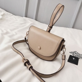 Απλές Τσάντες Pu Saddle Soft Crossbody