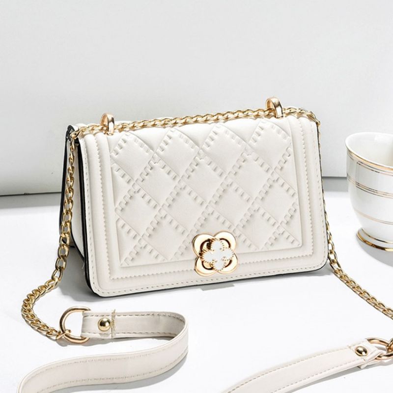 Chain Rectangle Pu Crossbody Τσάντες