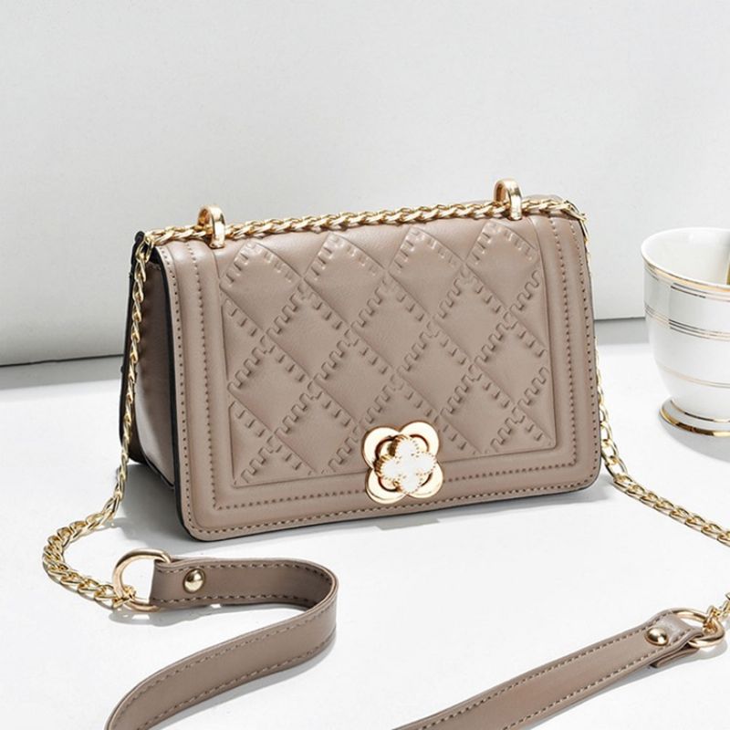 Chain Rectangle Pu Crossbody Τσάντες