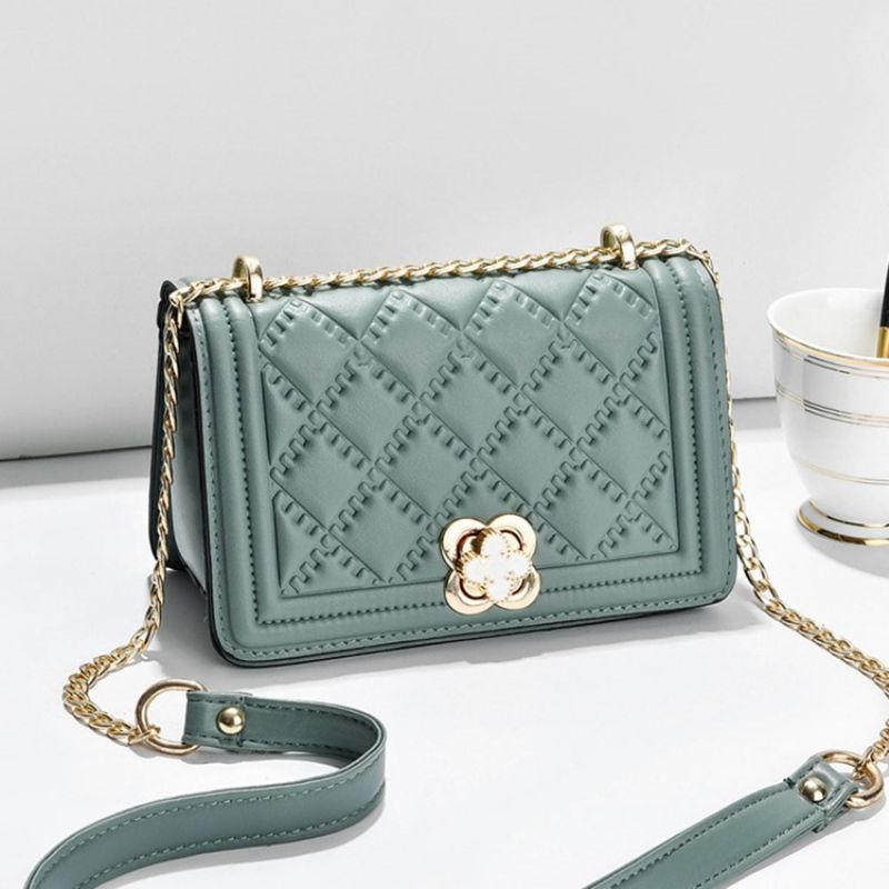 Chain Rectangle Pu Crossbody Τσάντες