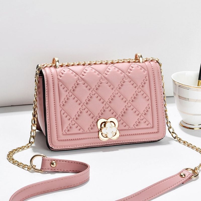 Chain Rectangle Pu Crossbody Τσάντες