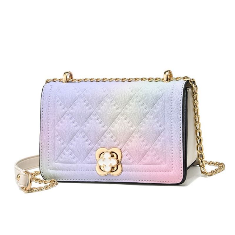 Chain Rectangle Pu Crossbody Τσάντες