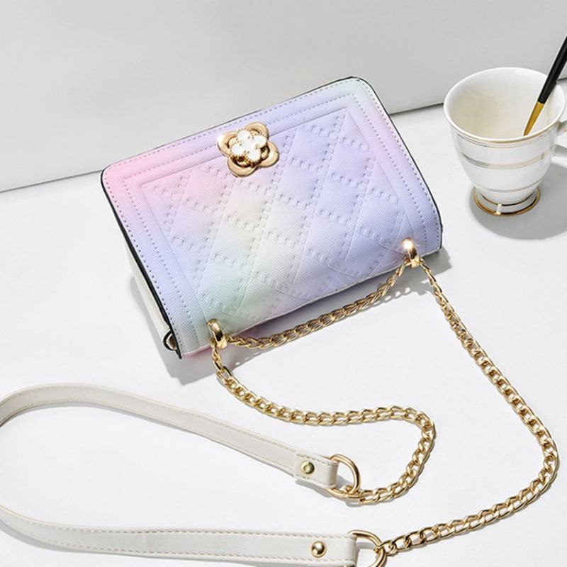 Chain Rectangle Pu Crossbody Τσάντες