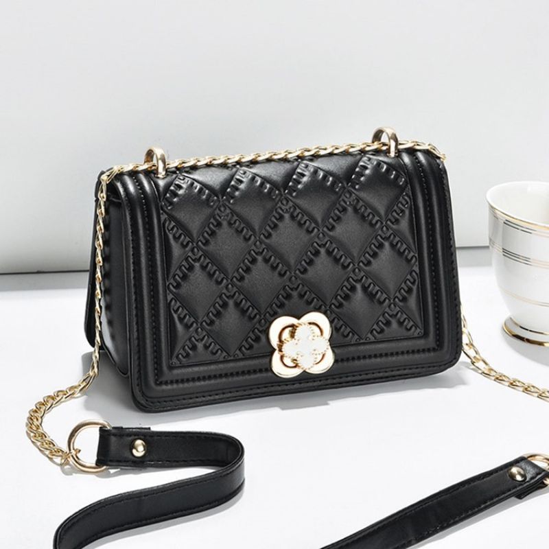 Chain Rectangle Pu Crossbody Τσάντες