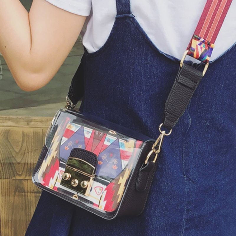 Κλειδαριά Pu Cartoon Flap Crossbody Τσάντες