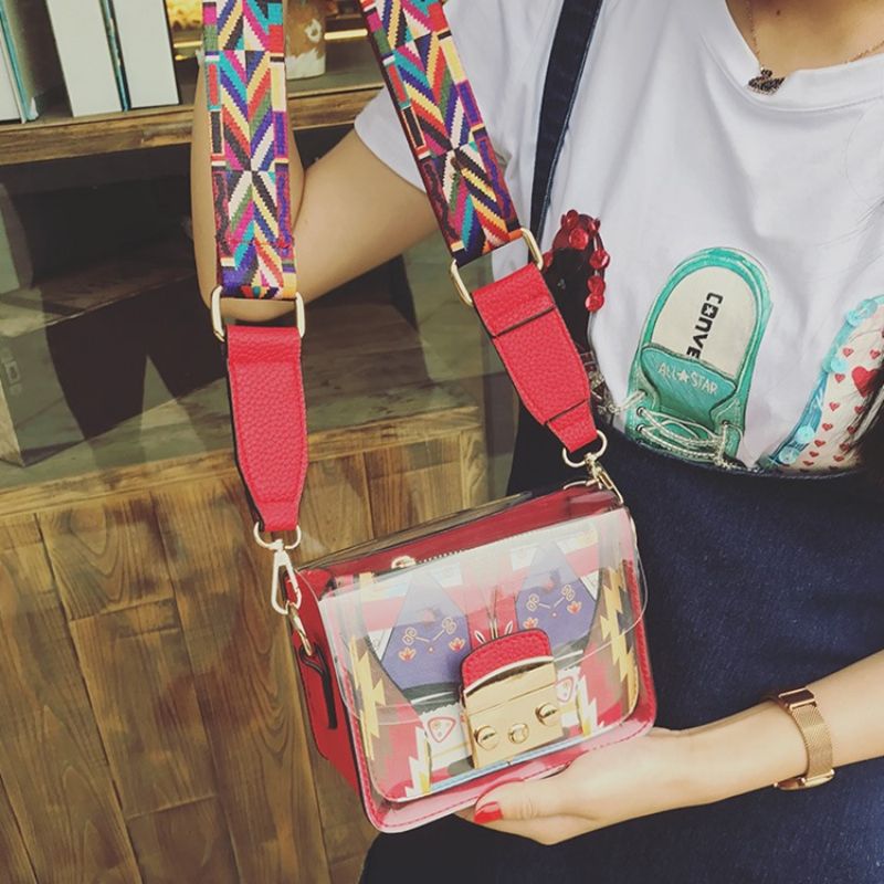 Κλειδαριά Pu Cartoon Flap Crossbody Τσάντες