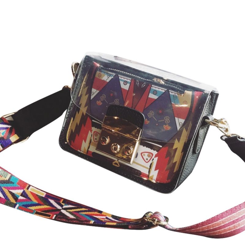 Κλειδαριά Pu Cartoon Flap Crossbody Τσάντες