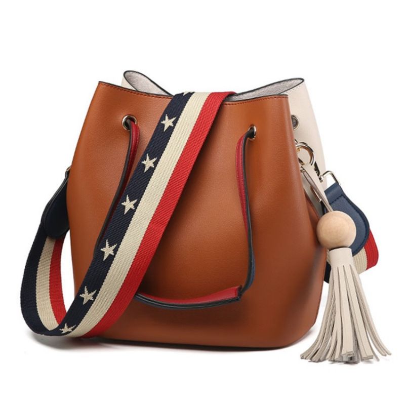 Τσάντα Casual Μπλοκ χρώματος Tassel Crossbody