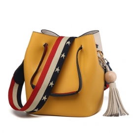 Τσάντα Casual Μπλοκ χρώματος Tassel Crossbody