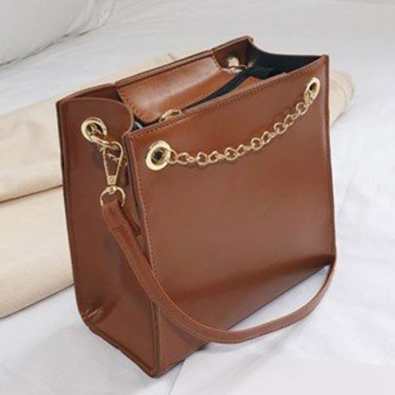 Τσάντα Pu Tassel Plain Square Crossbody Τσάντα