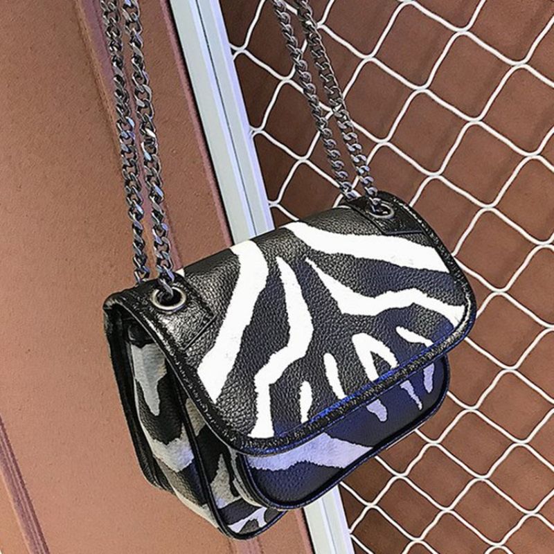 Τσάντα Χιαστί Zebra Stripe