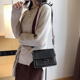 Τσάντες Casual Crossbody Με Ανάγλυφο Alligator Pu Rectangle