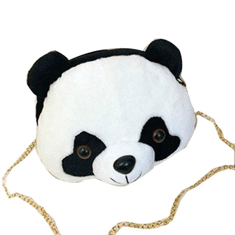 Τσάντες Χιαστί Με Αλυσίδα Panda Polyester