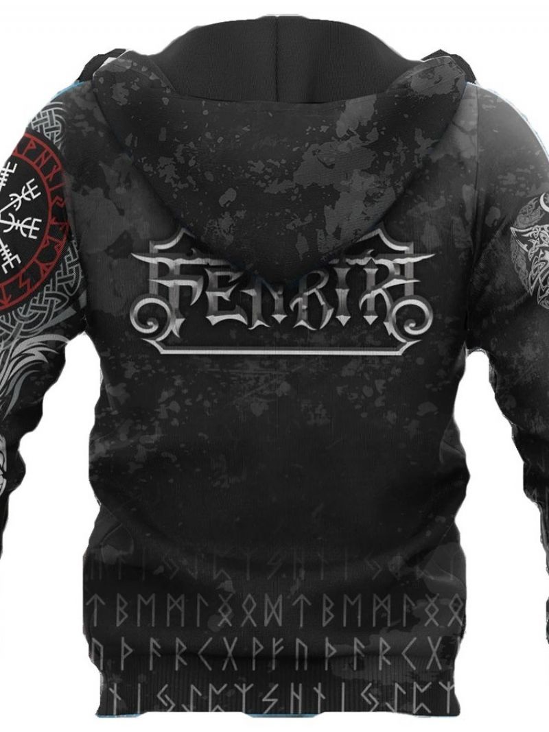 Ανοιξιάτικα Slim Hoodies Με Πουλόβερ Στυλ Viking