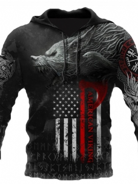 Ανοιξιάτικα Slim Hoodies Με Πουλόβερ Στυλ Viking