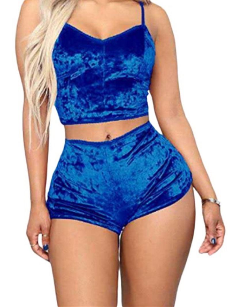 Σετ Πιτζάμες Γυναικεία Φόρμα Πιτζάμες Spandex Sleep Top