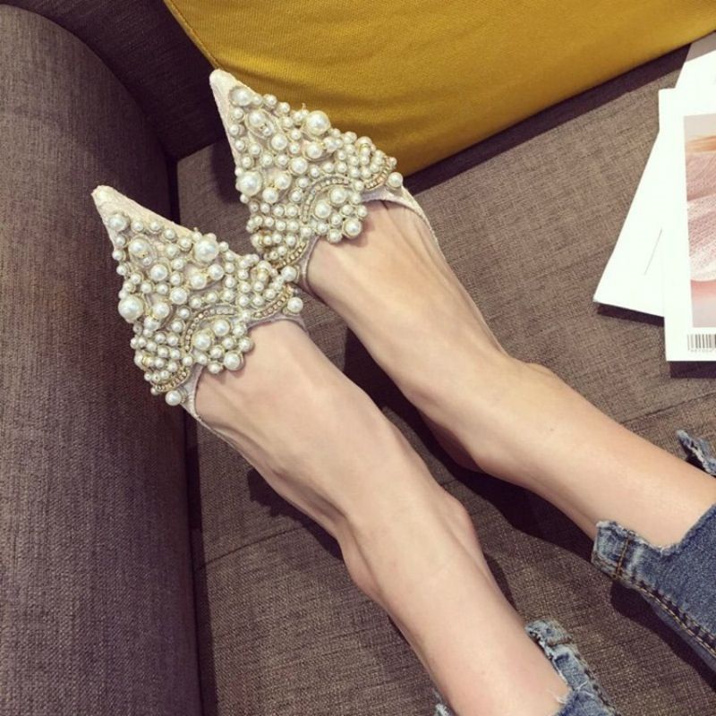 Beads Stiletto Heel Γυναικεία Παπούτσια Mules