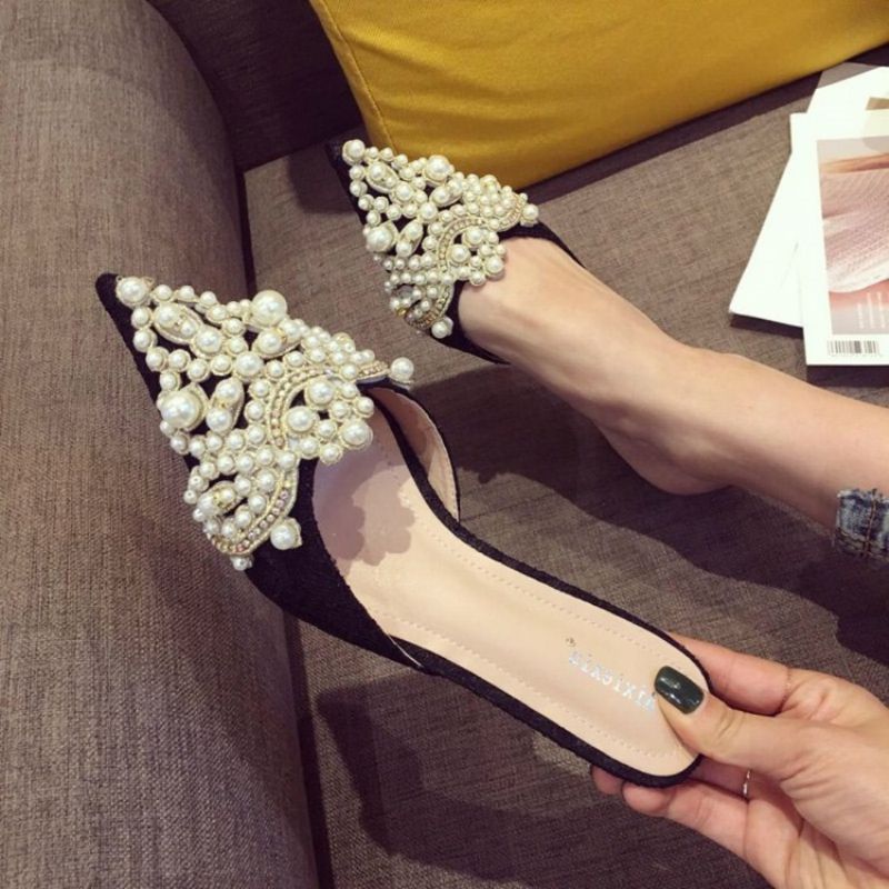 Beads Stiletto Heel Γυναικεία Παπούτσια Mules