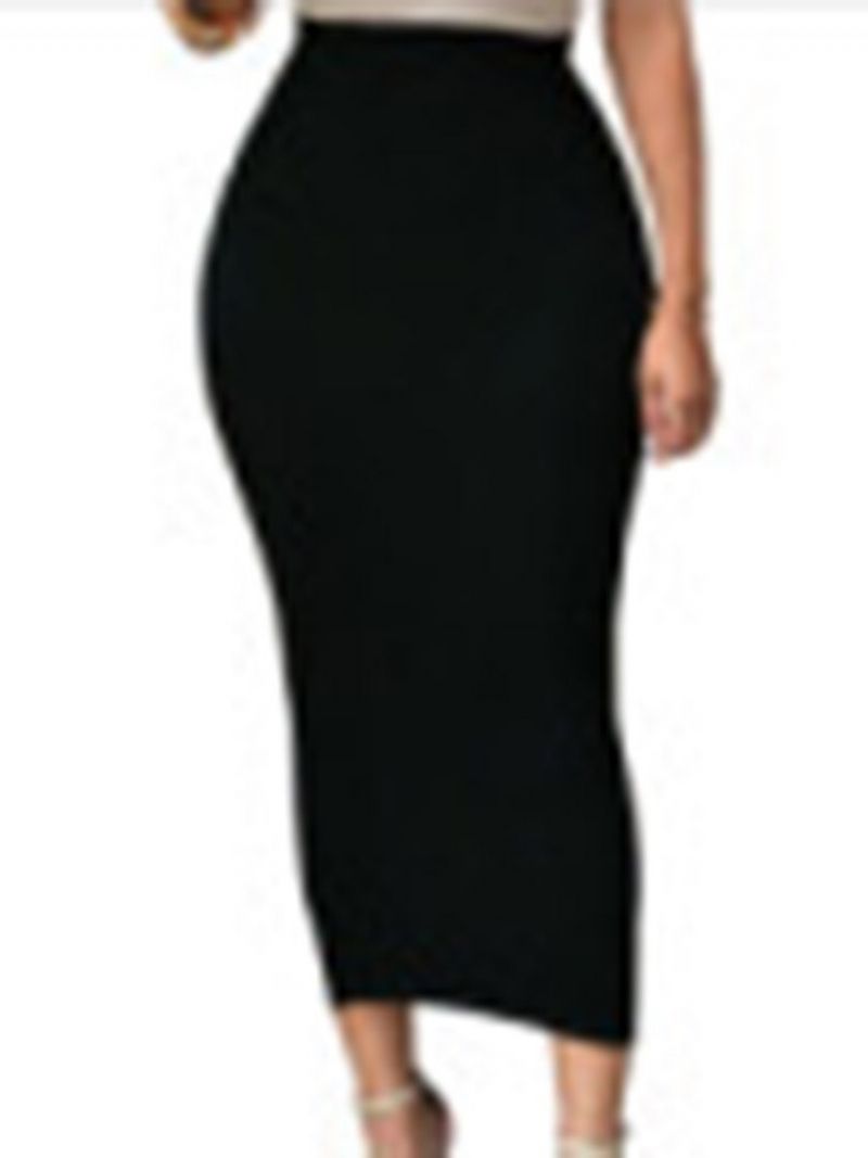 Απλό Σέξι Φούστα Bodycon Mid-Calf Bodycon