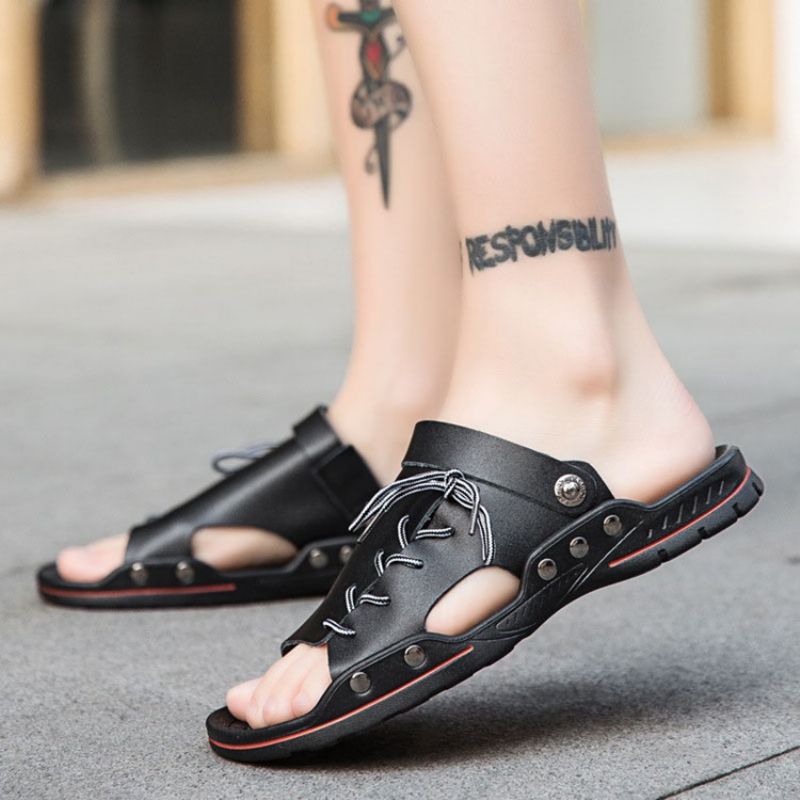 Απλά Ανδρικά Σανδάλια Pu Slip-On