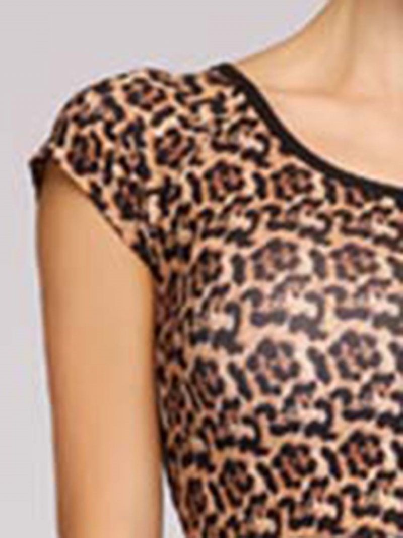 Αθλητικά Σετ Με Κοντό Μανίκι Leopard Anti-Sweat Πουλόβερ