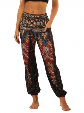 Boho Geometric Print Street Dance Παντελόνι Γιόγκα