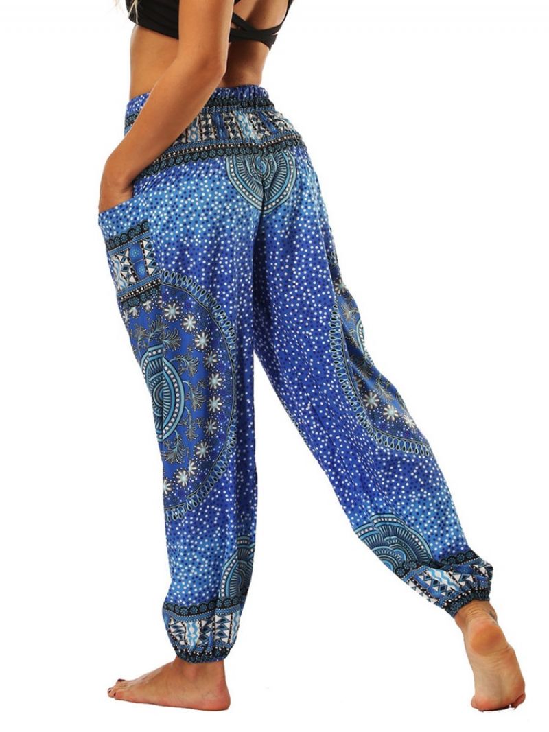 Boho Print Geometric Yoga Harem Jogger Παντελόνι