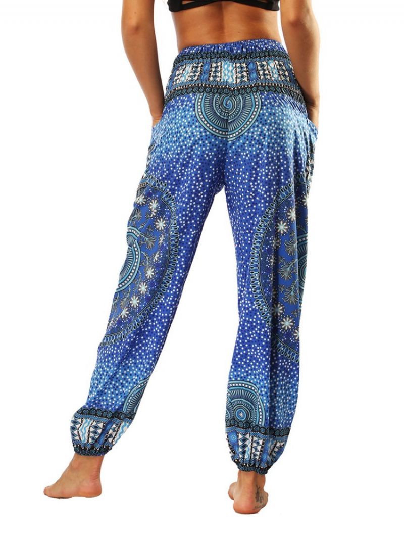 Boho Print Geometric Yoga Harem Jogger Παντελόνι