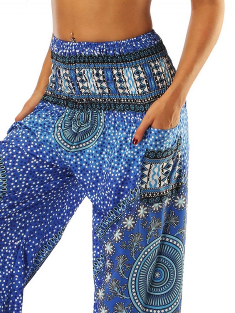 Boho Print Geometric Yoga Harem Jogger Παντελόνι